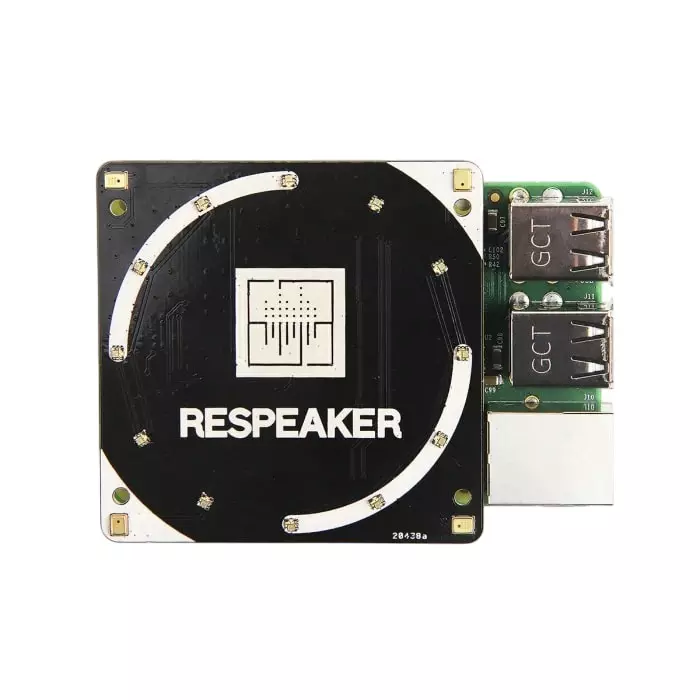 Seeed Studio ReSpeaker Quad Microphone HAT for Raspberry Pi, 103030216