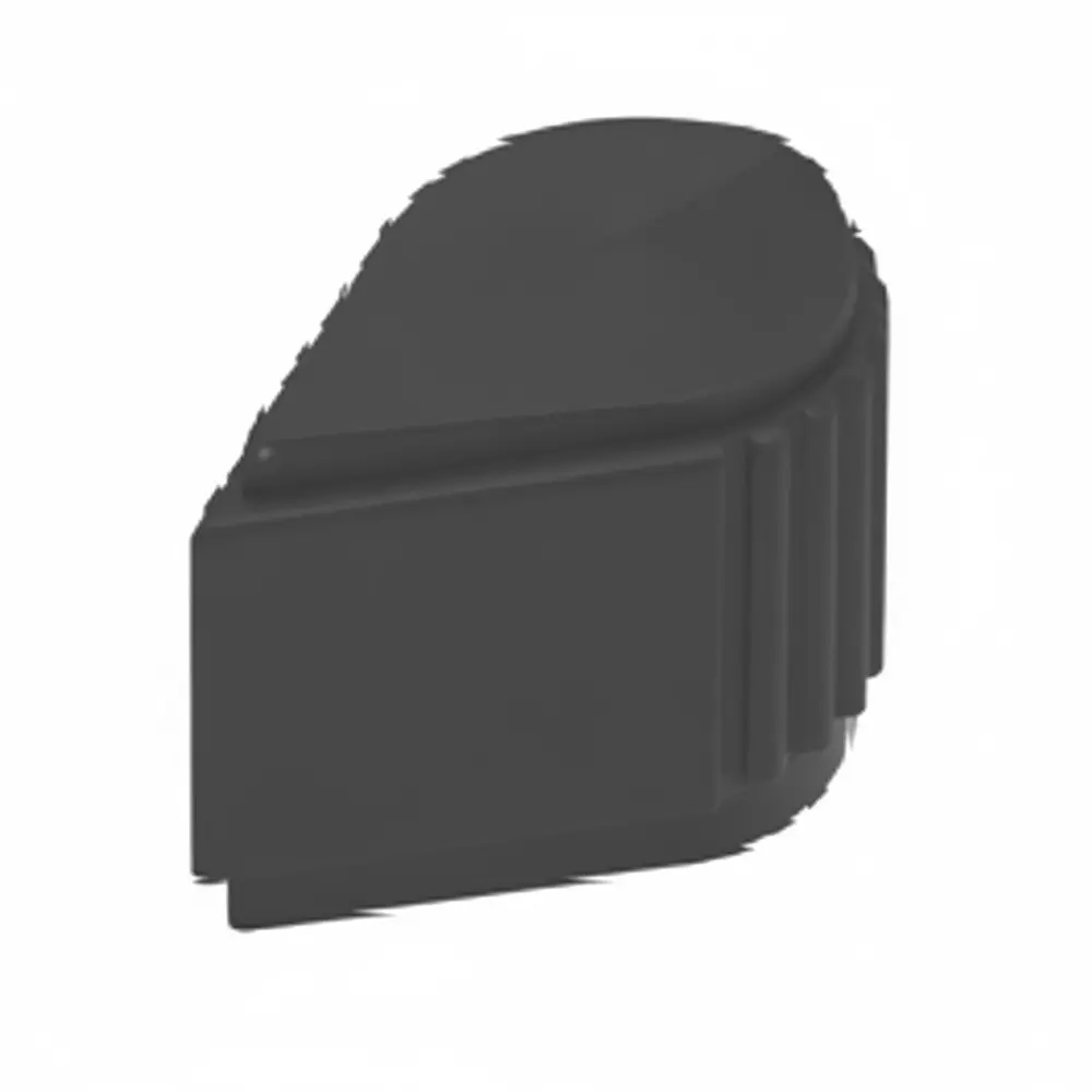 GRAYHILL Cylindrical Knob Plastic Gray 19 mm Outside Diameter, 11K5028-KMNG