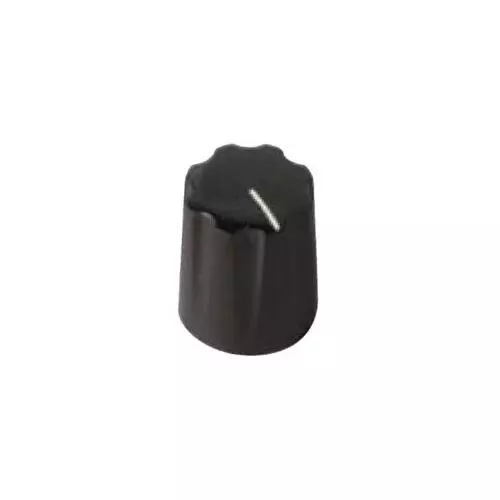 DAVIES MOLDING 1900 Series Control Knob Black 12 mm Outside Diameter, 1900-H