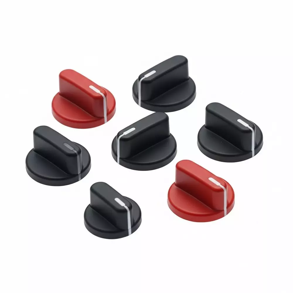 DAVIES MOLDING Knobs Black Smooth Design 48 mm Outside Diameter, 1507-G