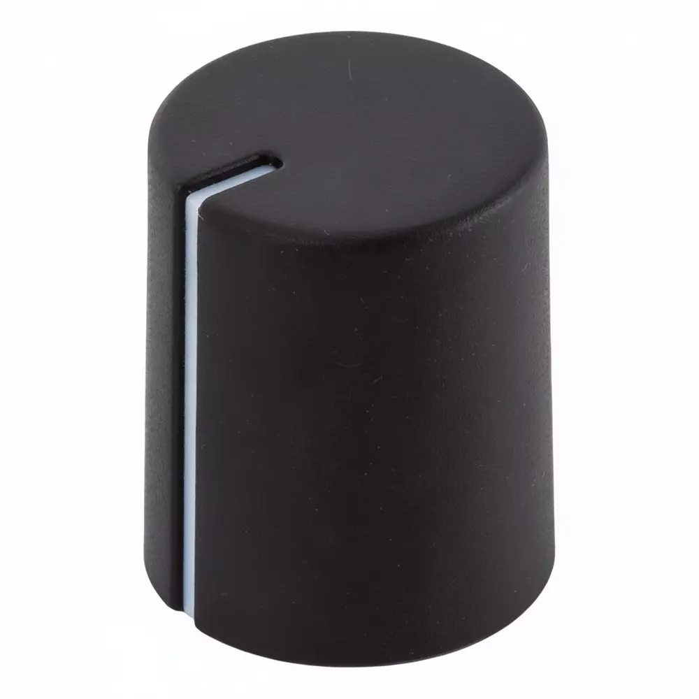 Same Sky Knobs Smooth Type Plastic Black 11 mm Outside Diameter, SPK-020A