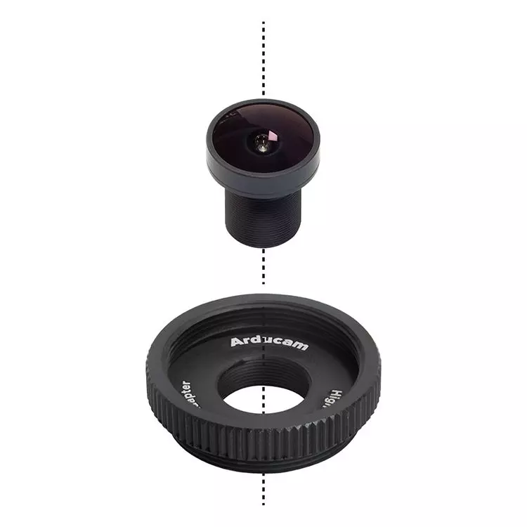 ArduCam 120 Degree Wide Angle 1/2.3inch M12 Lens with Lens Adapter for Raspberry Pi High Quality Camera