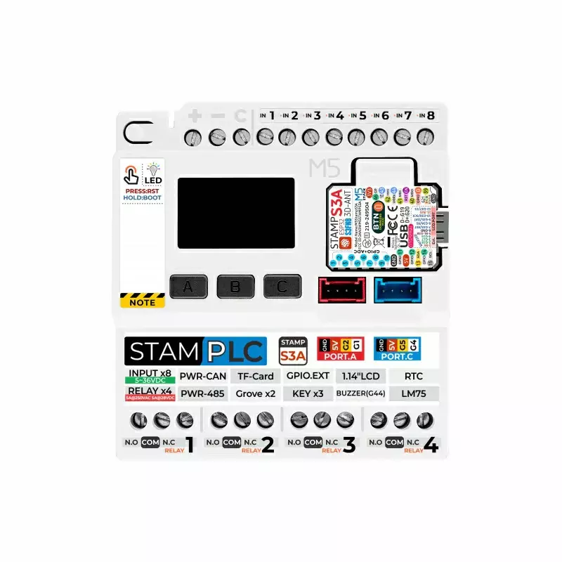 M5Stack PLC Controller with M5StampS3