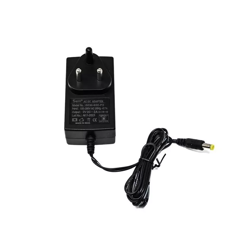 Orange Standard 9V 2A Power Supply with 5.5mm DC Plug