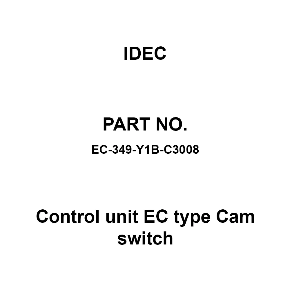 IDEC Control unit EC type Cam switch Power Conditioner 3 Steps Each Position Stop Type, EC-349-Y1B-C3008