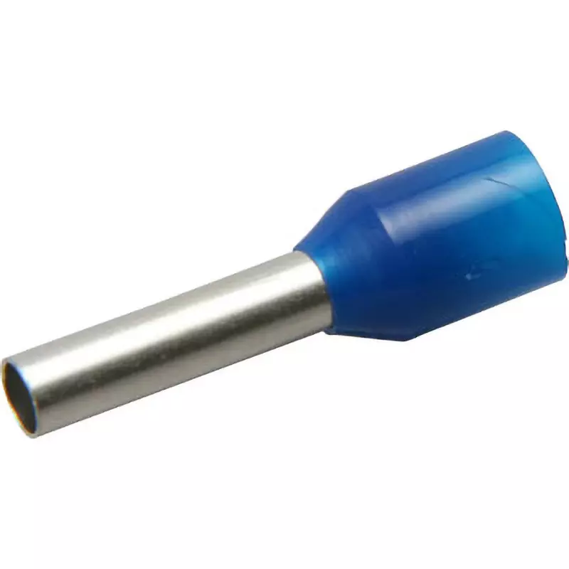 MonotaRO Pin Terminal With Insulating Sleeve Blue 17.4 mm Length, E2510-BLUE (Pack of 100 Pcs)