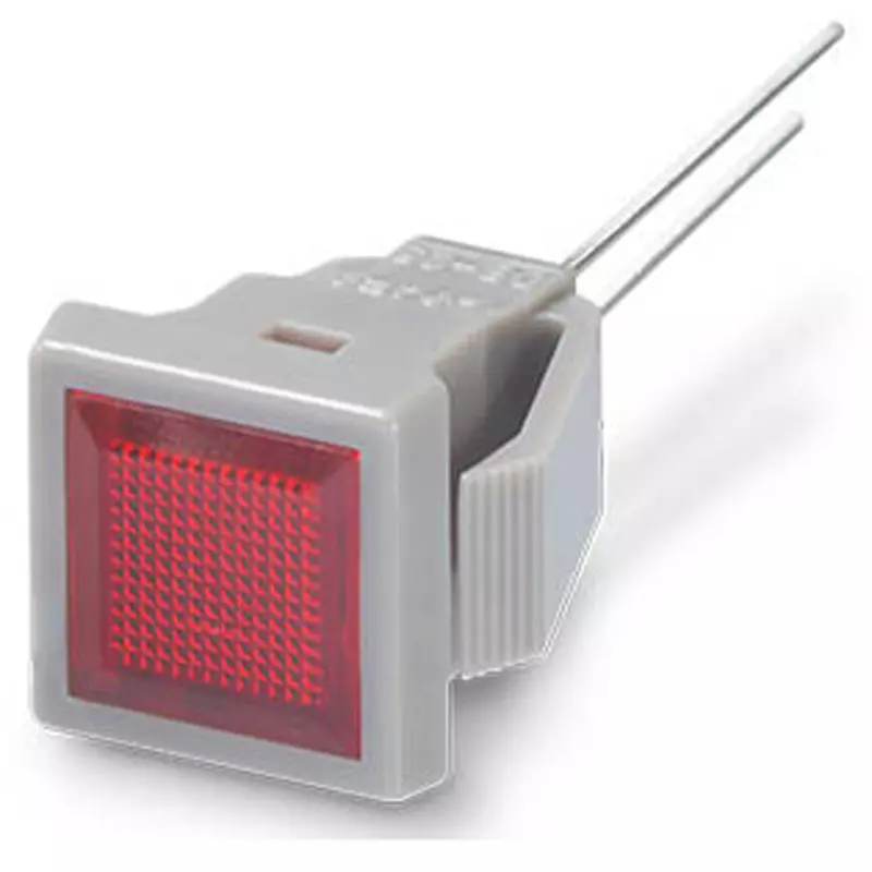 Sato Parts Indicator Light LED Bracket Square Lens 9X9 mm Flat Lens, DB-25-F-GYR