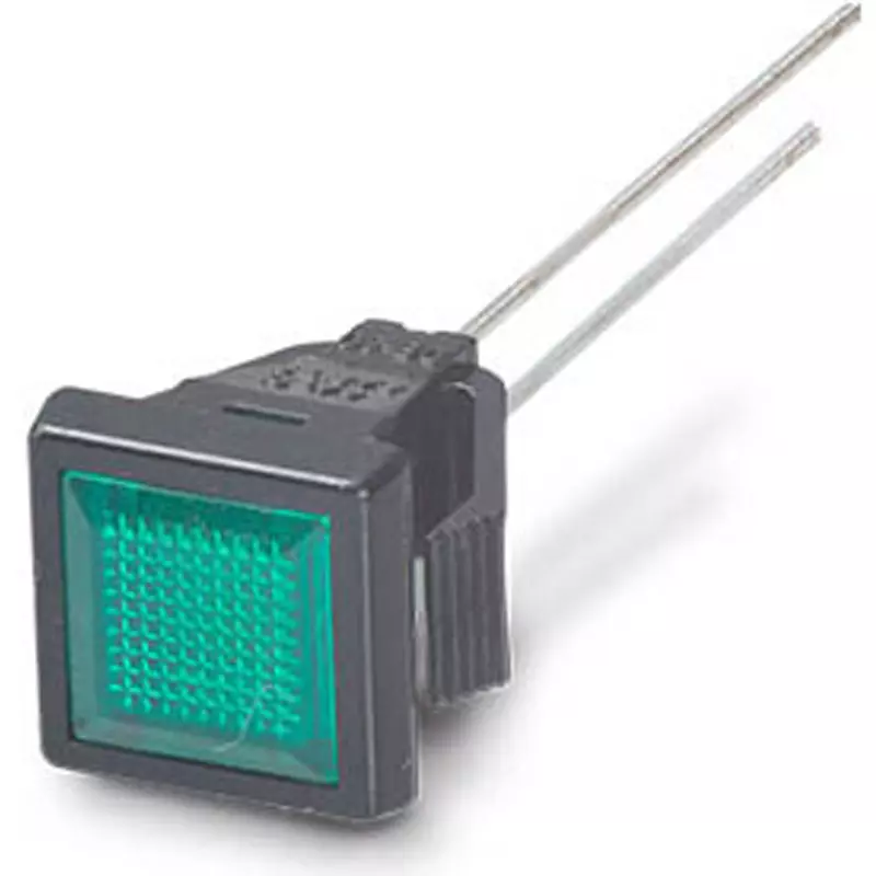 Sato Parts Indicator Light LED Bracket Square Lens 7X7 mm Flat Lens, DB-30-F-BG