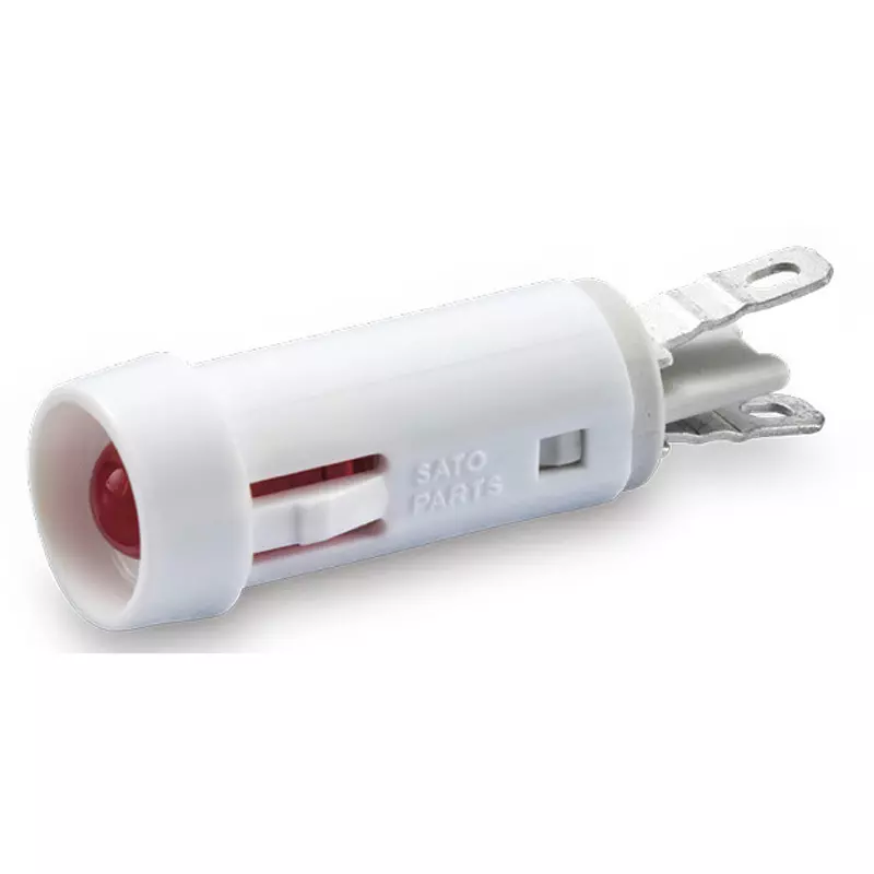 Sato Parts Indicator Light LED Bracket Round Φ5 mm Bullet-Shaped LED Lens, DB-41-F-WR