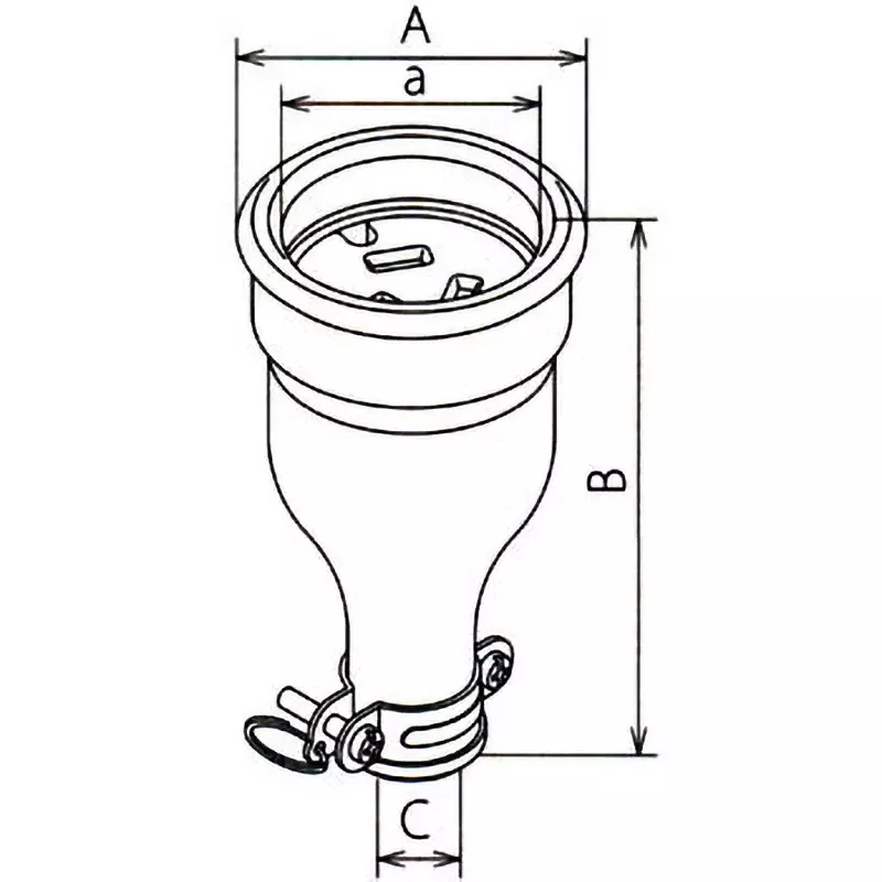 meikosha-grounded-3-p15-a-waterproof-connector-body-mc2620