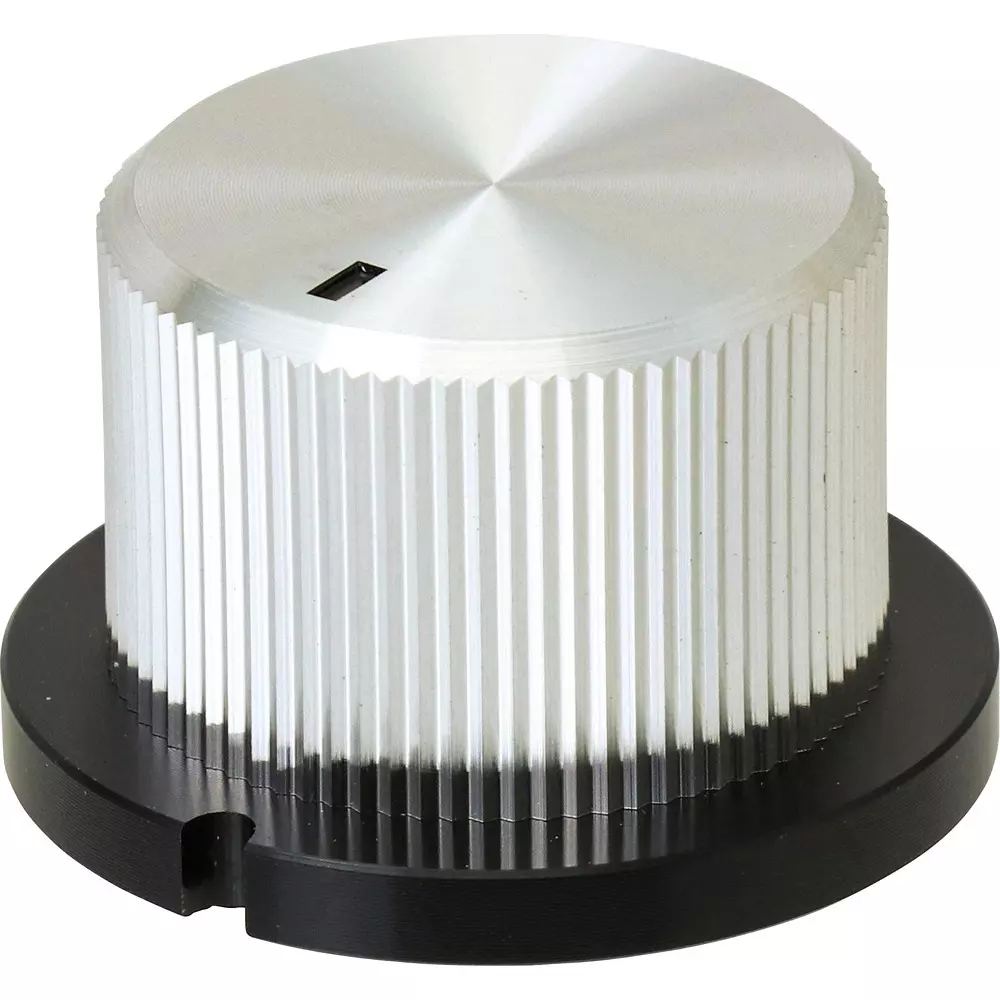 Sato Parts Metal Knob K-34 Aluminum Silver & Black for Hexagon Wrench Nominal 2, K-34-L