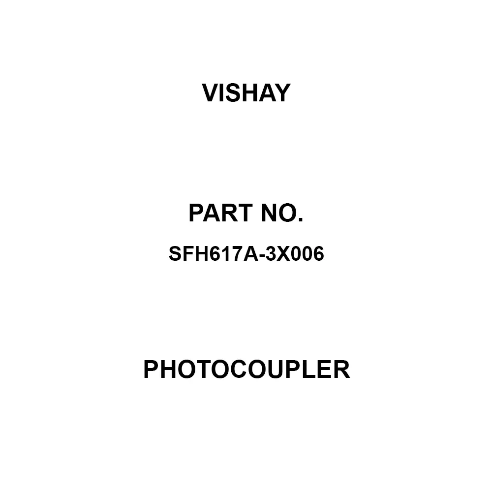 Vishay Photocoupler Through Hole Mounting, SFH617A-3X006 (Pack of 100)