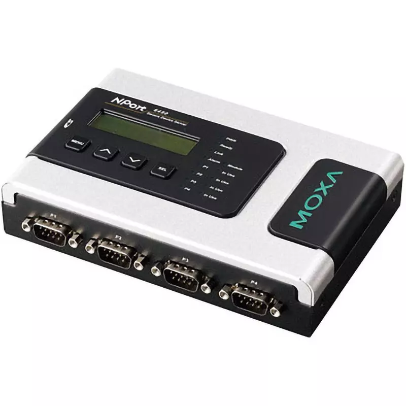 MOXA Industrial Serial Device Server ○ Power_Adapter 1.02 kg Mass RS232 Cx4/RS422 x4/RS485 x4 No. of Port, NPORT 6450/JP
