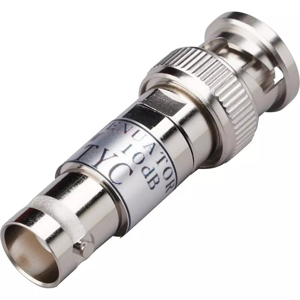 Tocone BNC Fixed Attenuator 1.2(DC to 2 GHz), 1.3(2 to 4 GHz) Voltage Standing Wave Ratio 2 W Rated Power, BA-PJ-10