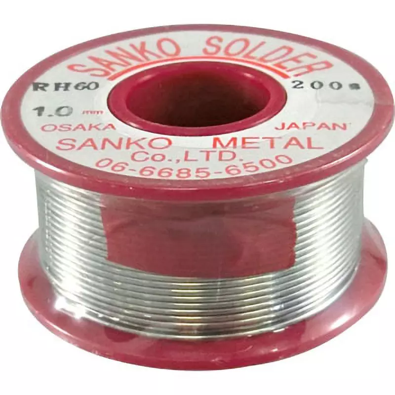 Esco Winding Solder 1.0 mm Wire Diameter 60% tin, 40% lead, 1.8% rosin Ingredient 200.0 g/roll Mass, EA311CB-1