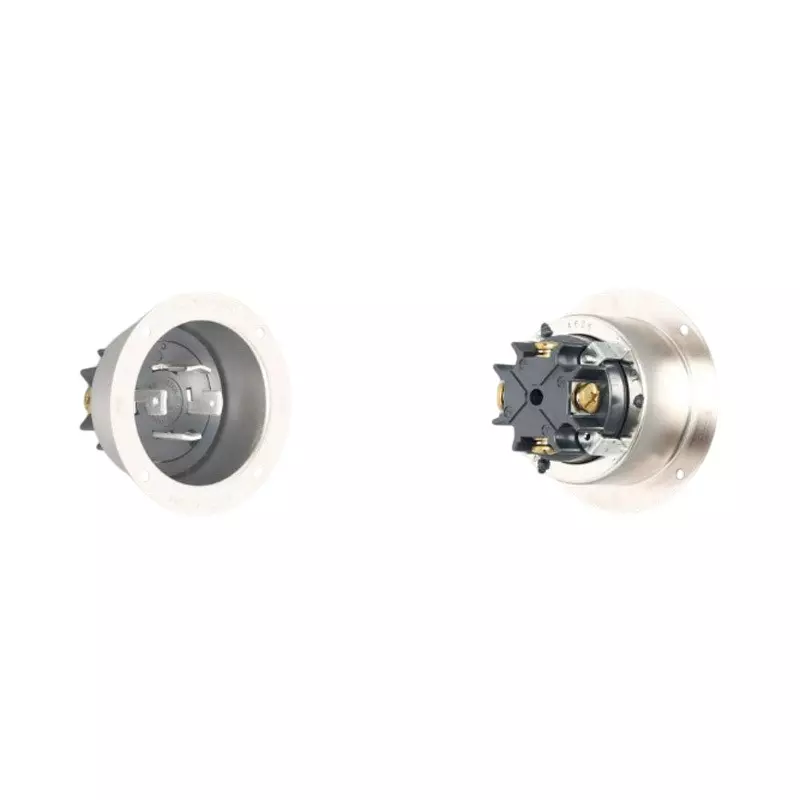 AMERICAN DENKI Flange Inlet 250 V Voltage 60 A Current, 4625