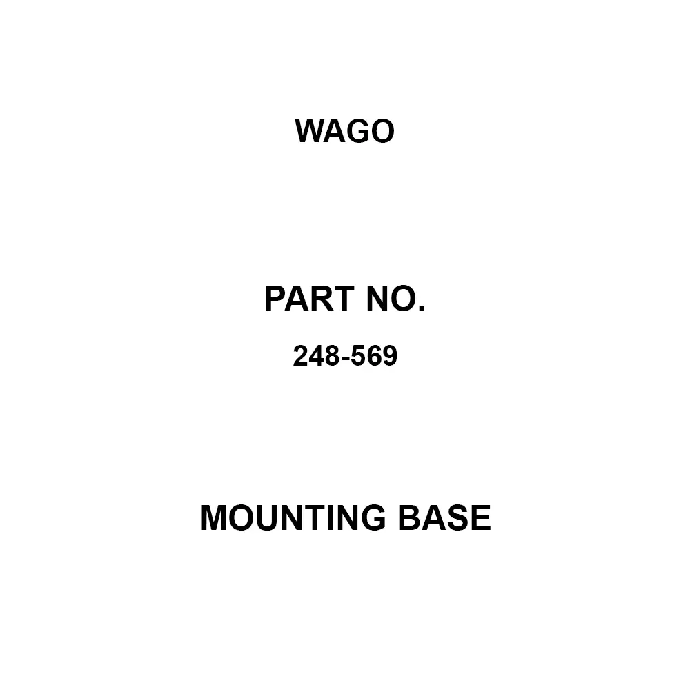 Wago Mounting Base, 248-569 (Pack of 5)