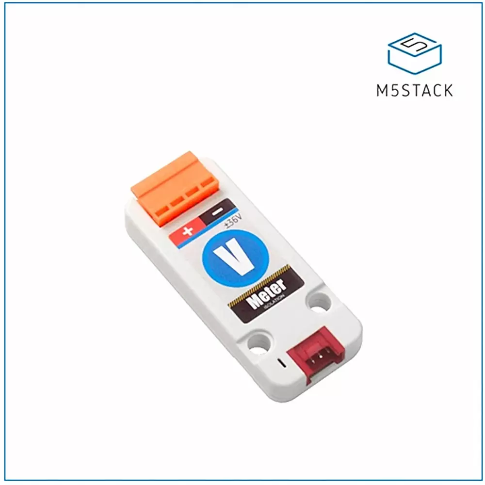 M5Stack Voltmeter Unit ADS1115 A/D Converter Max Â±36 V Measurement Range, M5STACK-U087
