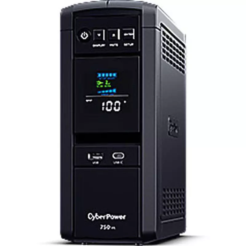 CyberPower Sine Wave Line Interactive 525.0 kW Rated Output Capacity 750.0 VA Rated Output Capacity, CP750PFCLCDJP