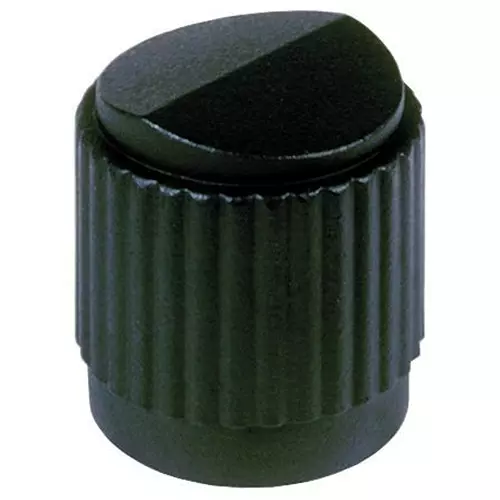 EHC (ELECTRONIC HARDWARE) Round Skirted Knob With Dot Ind, 6.35Mm, MS91528-2E2B