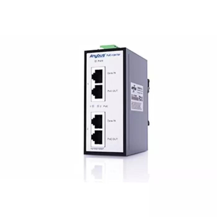 Anybus POE Injector 12 to 57V Input 50 V DC Output 600mA 30W, AWB4006-B