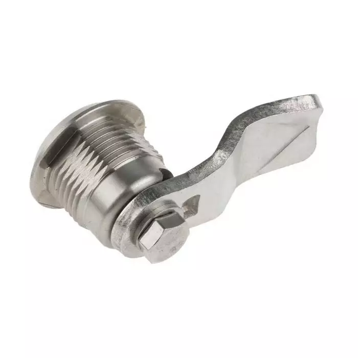 Steinbach & Vollman Stainless Steel Tumbler Lock 13 mm Panel-to-Tongue 20.2x20.2 mm Cutout Key Unlock