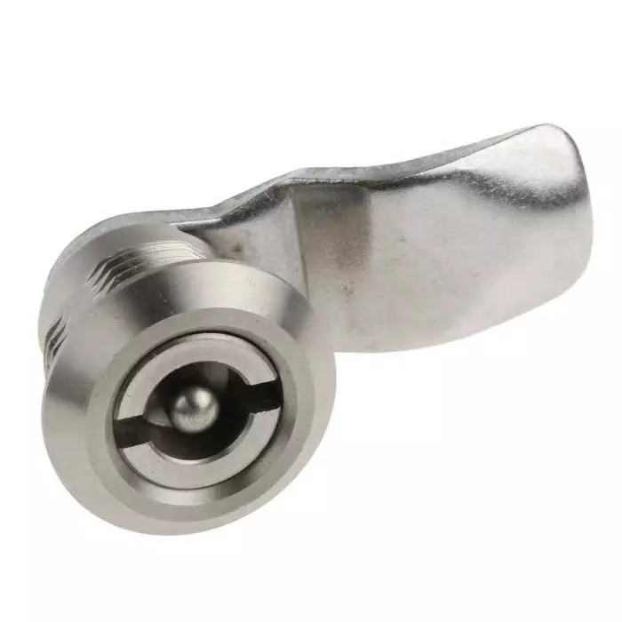 Steinbach & Vollman Stainless Steel Tumbler Lock 13 mm Panel-to-Tongue 20.2x20.2 mm Cutout Key Unlock