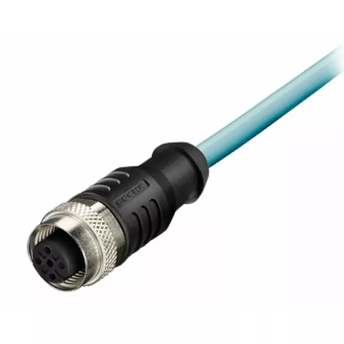 KUBLER Female 5 way M12 to Unterminated Sensor Actuator Cable 2m, 05.00.6081.2211.002M