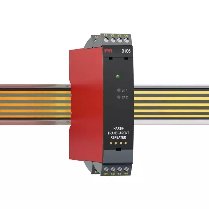 PR Electronics 9100 Series Signal Conditioner Current Voltage Input Current Output 19.2-31.2 V DC Supply, 9106A1B