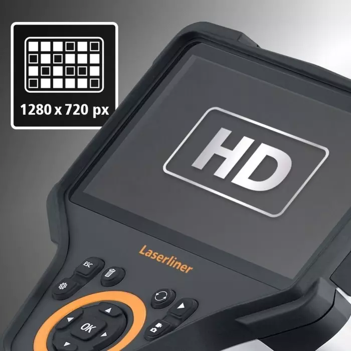 Laserliner 7.9 mm probe Inspection Camera Kit 1.5m Probe Length 1280x720pixels Resolution LED Illumination, 092.282H