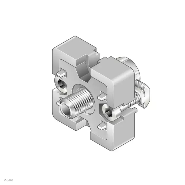 Bosch Rexroth 12 mm T-Connector, Connecting Component, Strut Profile 45 x 45 mm, Groove Size 10 mm, 3842523093