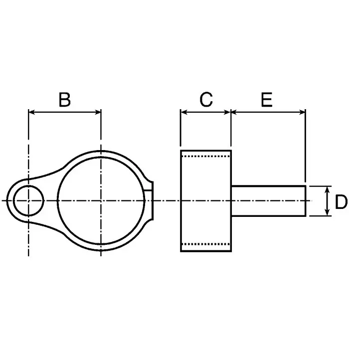 RS Pro Cast Iron Round Tube Gate Hinge, 33.7 mm OD