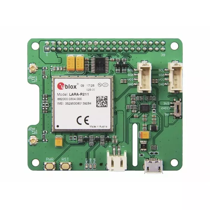 Seeed Studio LTE CAT1 Pi HAT Cellular Communications Add On Board For Raspberry Pi, 113990496