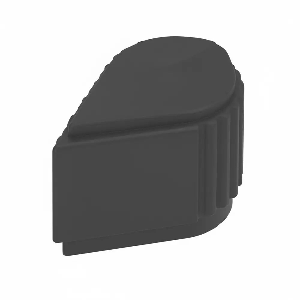GRAYHILL Cylindrical Knob Ribbed, Tapered Design 19 mm Outside Diameter, 11K5028-JMNB