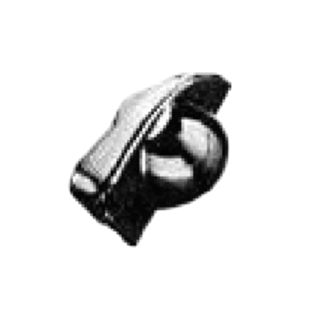 Ohmite 5100E Series Knobs Black 38 mm Outside Diameter, 5116E