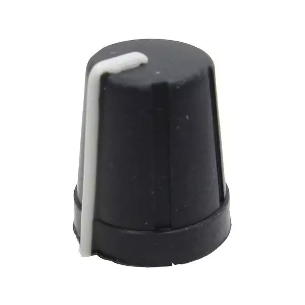 Eagle Plastic Devices Conical Knob Rubber Black 14 mm Outside Diameter, 450-4765