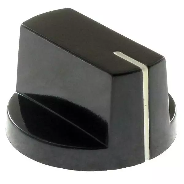 Shin Chin Knobs Pointer/Selector Type Phenolic Black 27 mm Outside Diameter, PN-32/6.4