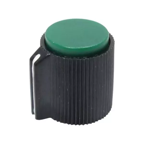 Shin Chin Knobs Phenolic Black 13.2 mm Outside Diameter, RN-118F-BG/6.4