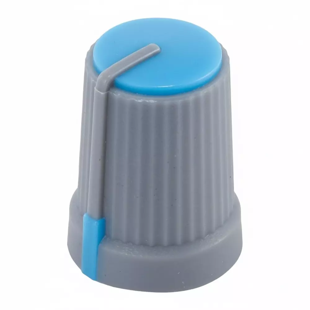 Same Sky Knobs Ribbed Type Plastic Gray 12.4 mm Outside Diameter, SPK-003A