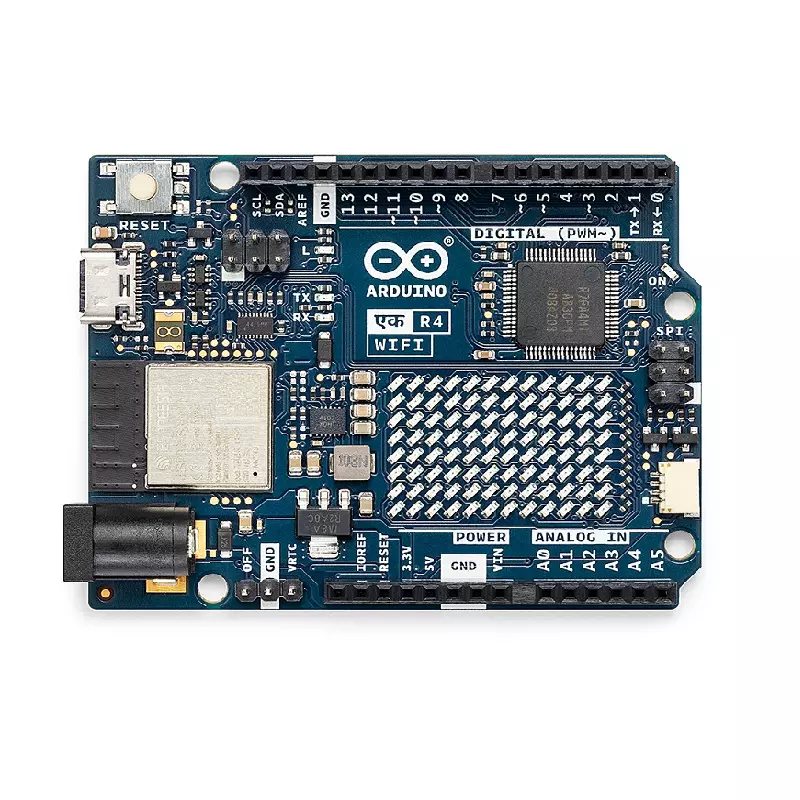 Arduino UNO EK R4 WiFi Development Board Renesas RA4M1 / ESP32-S3 Wi-Fi, Bluetooth, USB-C, CAN, DAC, OP AMP, Qwiic Connector, 12x8 LED Matrix