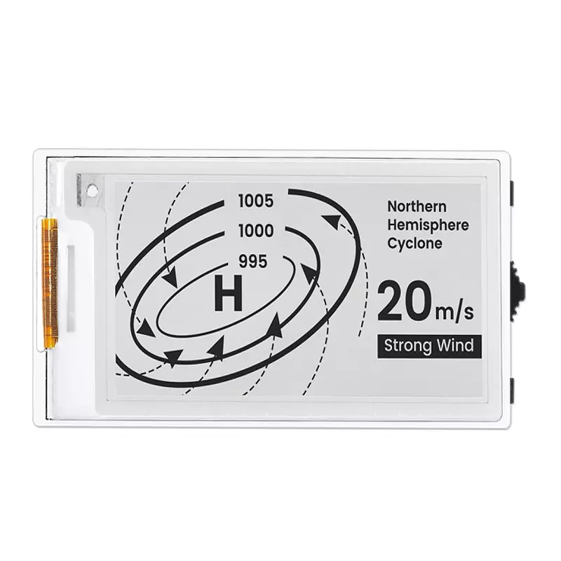 Elecrow CrowPanel ESP32 2.13â inch E-paper HMI Display , Black/White Color Driven By SPI Interface