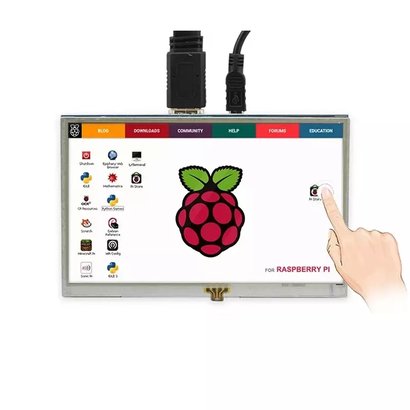 Elecrow RR050 5 Inch 800x480 Resistive Touch Screen TFT Display for Raspberry Pi B+/2B/3B/4B/5