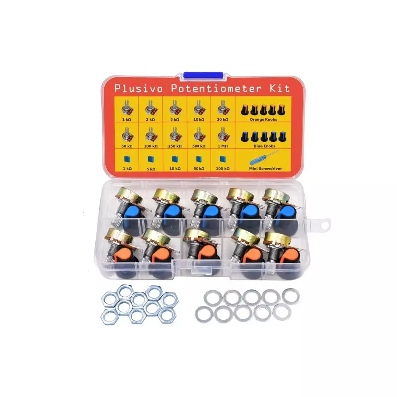PLUSIVO All in One Potentiometer Assortment Kit