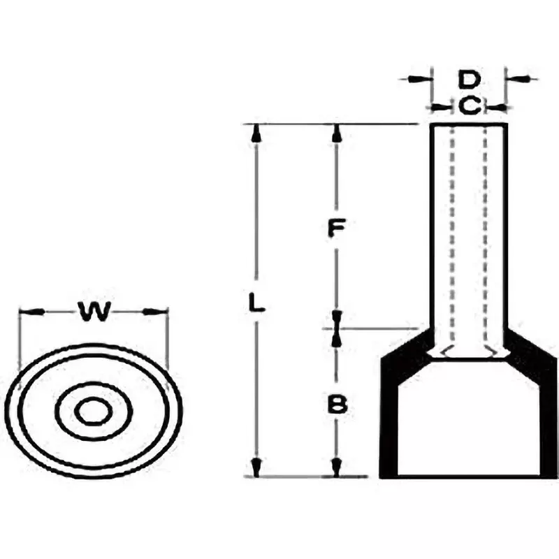 monotaro-pin-terminal-with-insulating-sleeve-black-143-mm-length-e1508-black-pack-of-100-pcs