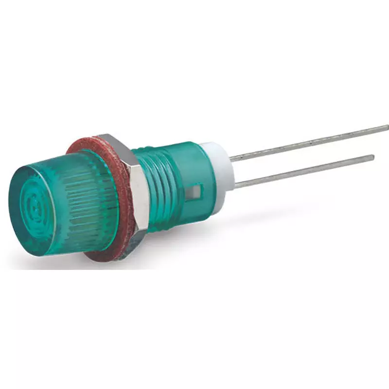 Sato Parts Indicator Light LED Bracket Round Φ8 mm Convex Lens, DB-8-F-G