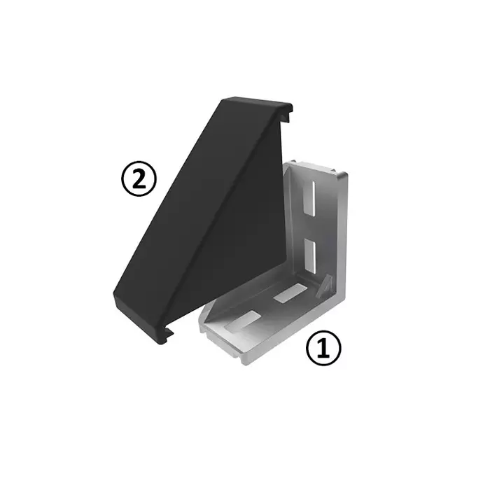 RS PRO Connecting Component Die Cast Aluminium M8 43 mm 93 W Angle Bracket 10 mm 45 mm, 2768158