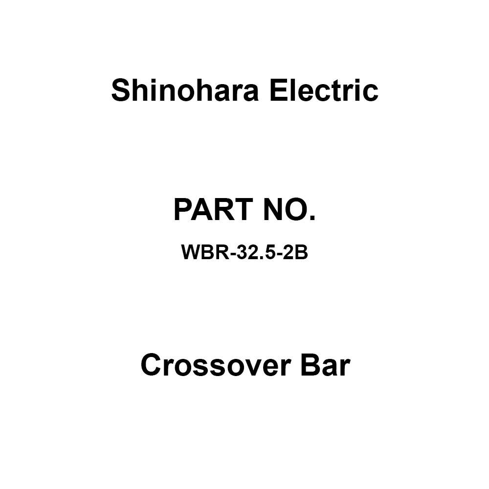 Shinohara Electric Crossover Bar 2 Pole, WBR-32.5-2B (Pack of 10)