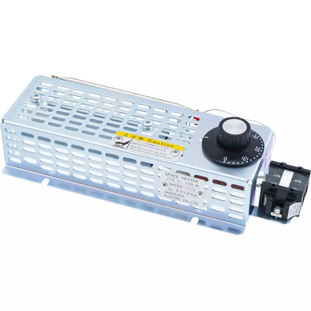 Shinohara Electric Space Heater Cover: Electrogalvanized trivalent chromate treatment SPCC Cover material M4 Terminal screw, SHCM4-1110-OH