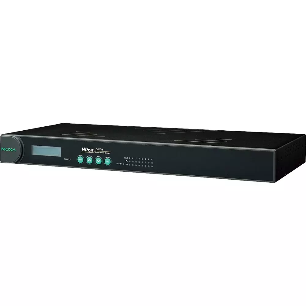 MOXA Industrial Serial Device Server ○ Power_Adapter RS232 Cx8 No. of Port, NPORT 5610-8/JP