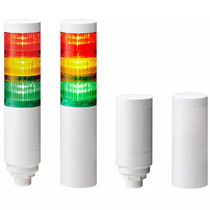 PATLITE Signal Light DC 24 V Rated Voltage, LR6-302WCBW-RYG+FB295